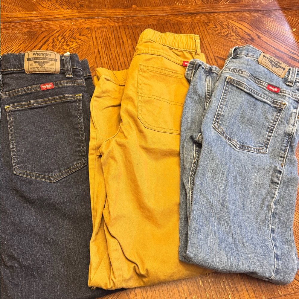 Levi's boys bootcut Jeans - Dark Blue, Mustard-this pair is cargo, Light Blue